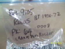 64PK +.0008 CRANK PIN ROLLER BEARINGS HARLEY DAVIDSON B T 1936-1972 9105A  (157)