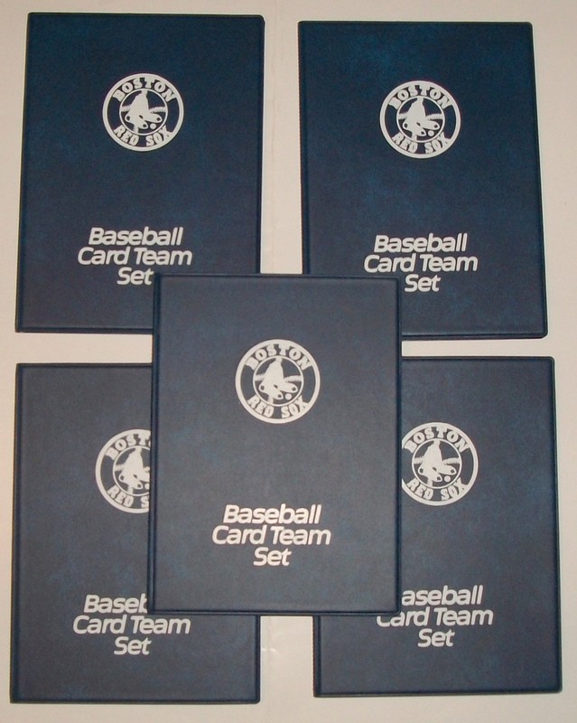 FIVE Red Sox Team Album 10 pages, 4 cards per page , holds 40 cards