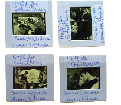 D216 4x DIAS/Movie Slides NACHT DER ERFÜLLUNG Simone Signoret Stuart Whitman