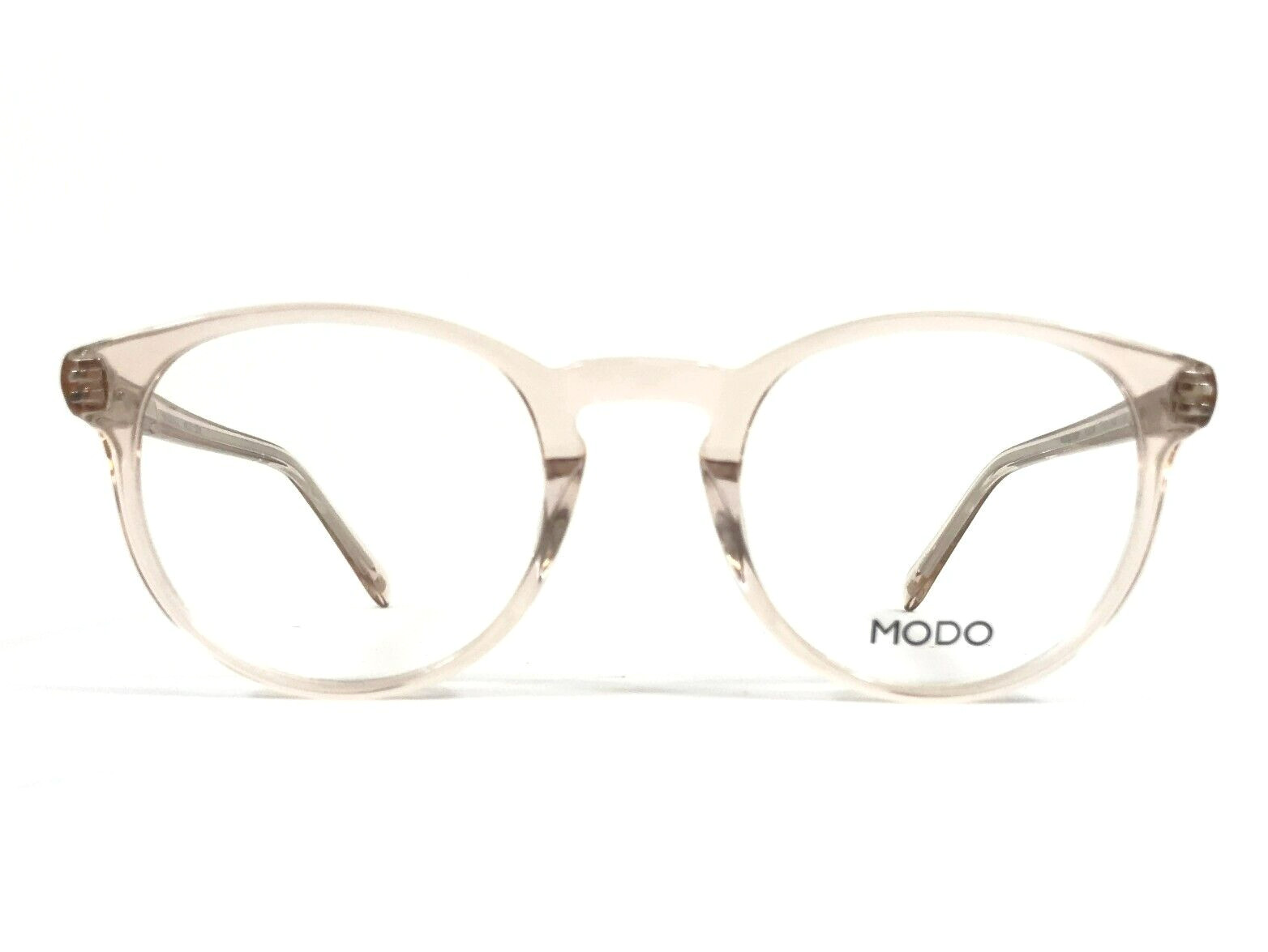 MODO Eyeglasses Frames 6527 NUDCR Clear Nude Crystal Round Full Rim 47-22-142