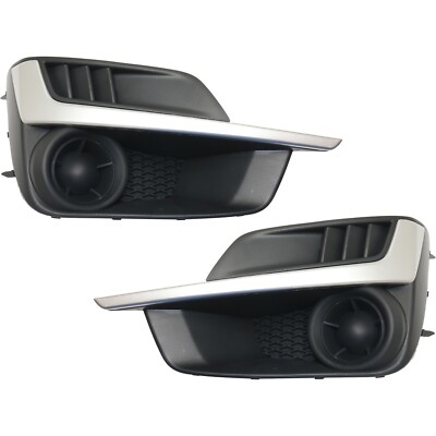 Fog Light Cover Set For 2015-2016 Subaru Impreza Textured SU1039111 SU1038111