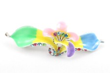 Colorful Beautiful Austrian Rhinestone Crystal Hair Barrette Clip