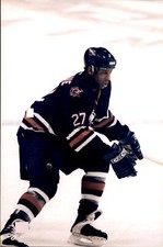 PF25 2001 Original Photo GEORGES LARAQUE EDMONTON OILERS NHL HOCKEY RIGHT WING