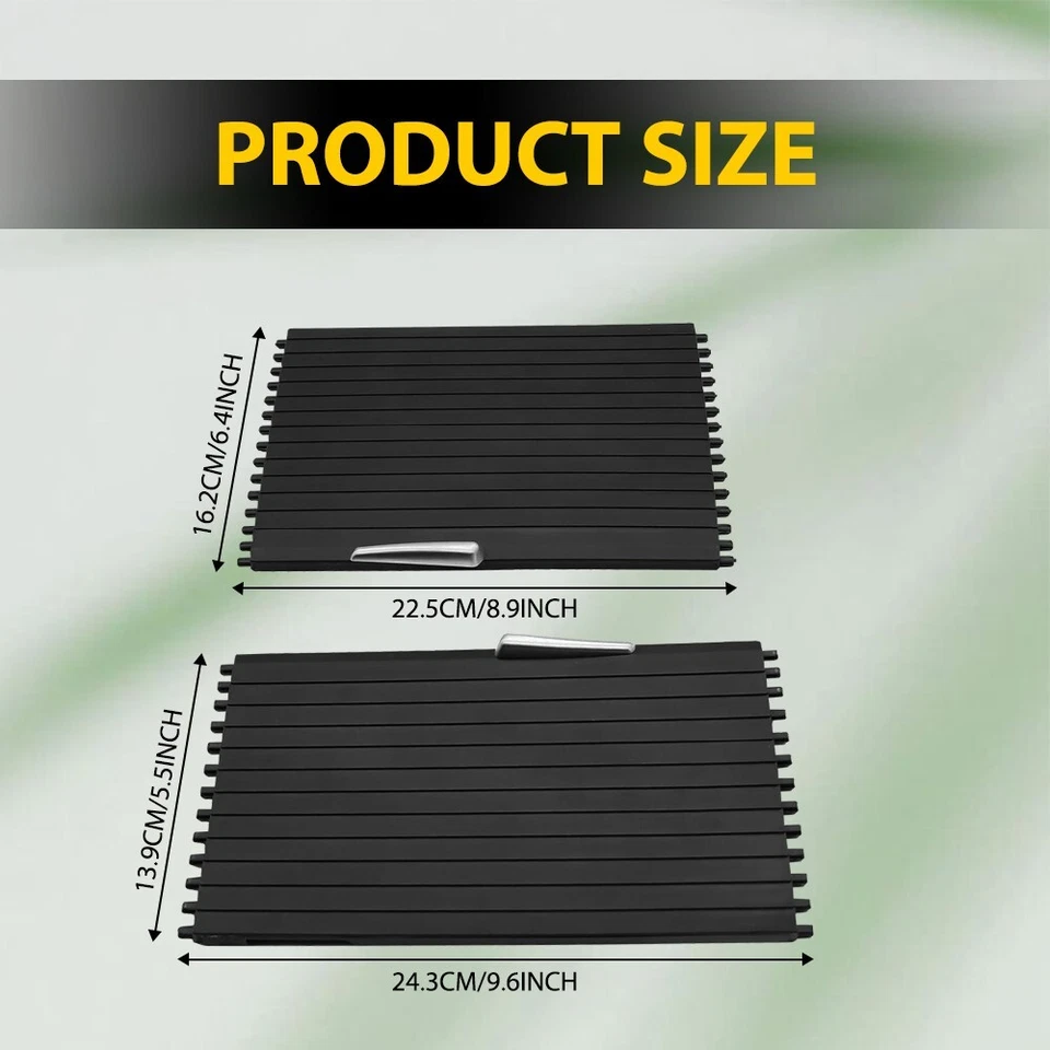 Kit de cubierta de persiana enrollable portavasos consola delantera para BMW X5 X6 E70 E71 2007-14 2x Foto 4 de 4