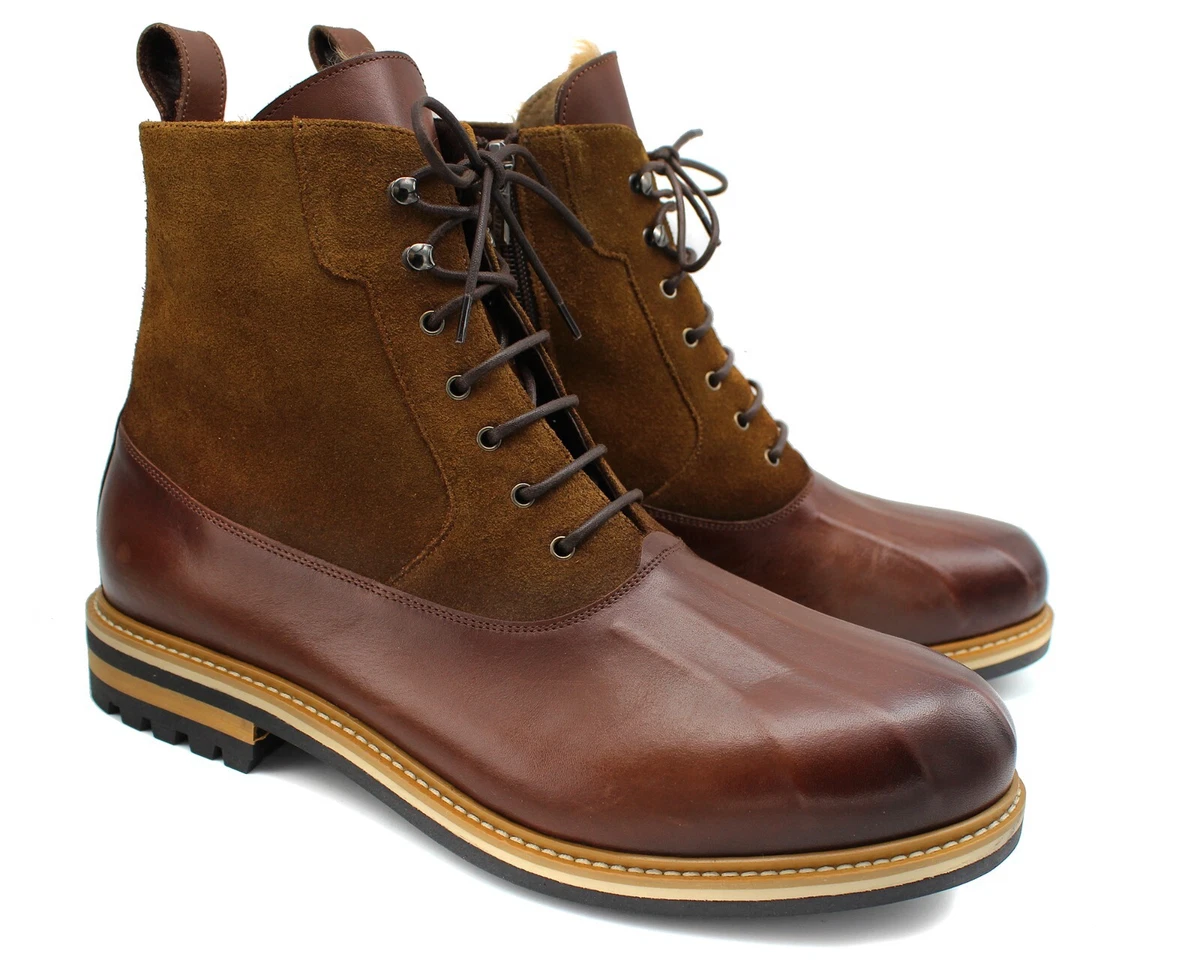 Mens shearling lined winter boots sale