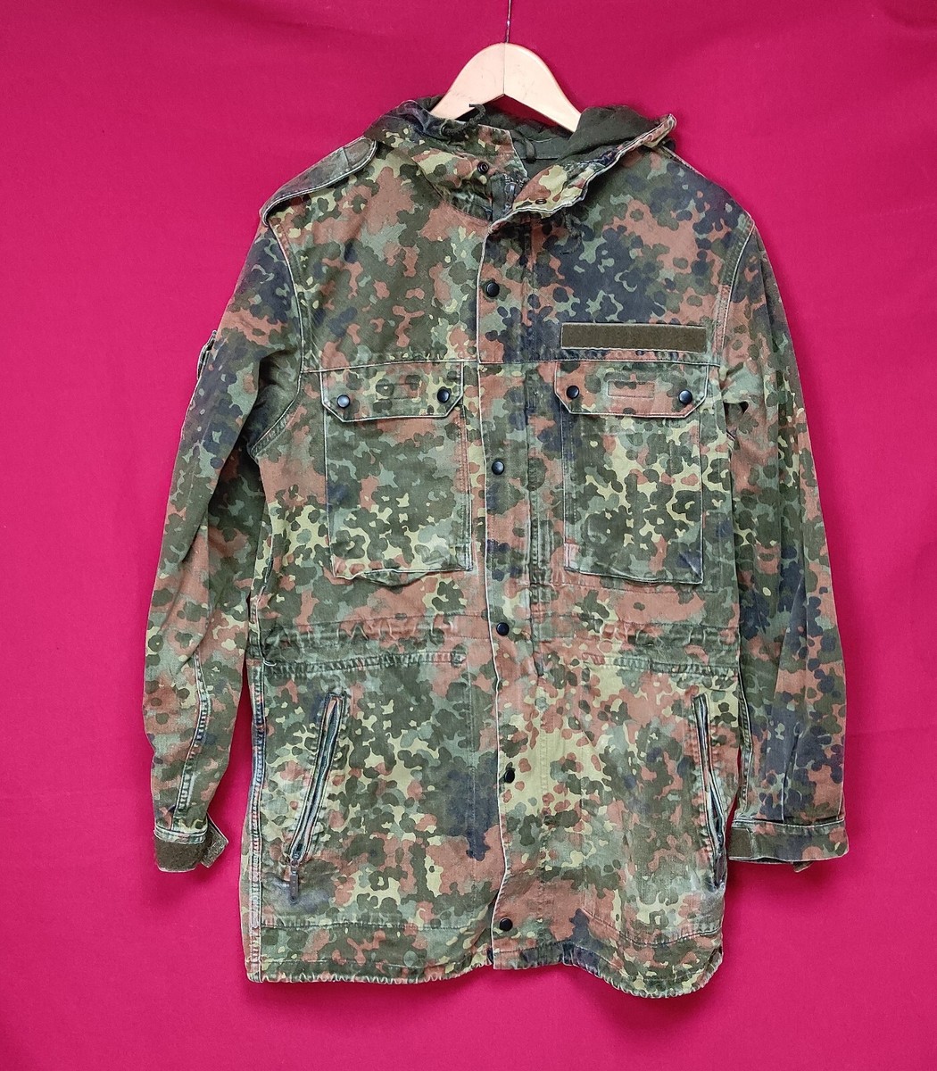 ジャケット・アウター German army snowcamo parke 1990's West German Army Bundeswehr Uniform Waterproof Parka