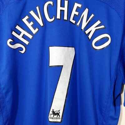 Chelsea FC Shevchenko 7 Tシャツ MENS FC CHELSEA 2006/2008 UEFA SHEVCHENKO #7 SOCCER FOOTBALL