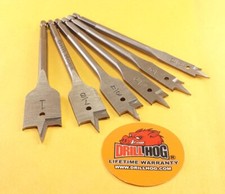 Drill Hog  6 Pc Spade Bit Set Wood Drill Bit ...