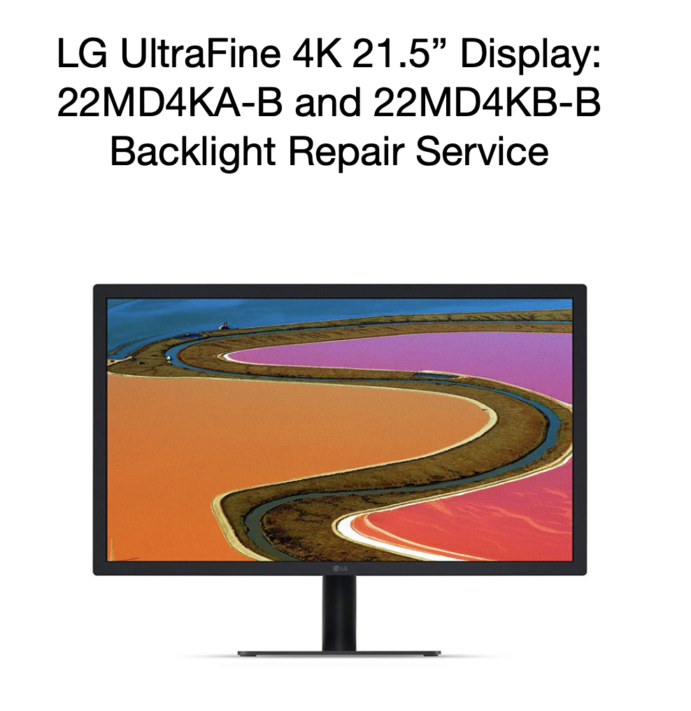 LG 4K 22MD4KA B UltraFine Backlight Repair Service Screen LCD