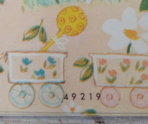 Sangamon BABY Vintage Gift Wrap Wrapping Paper Sheets Carriage Pram Flowers Bear - Picture 3 of 7