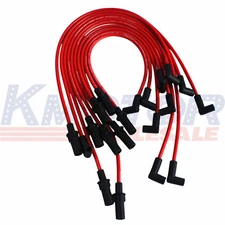 JDMSPEED Spark Plug Wired Set Red For Dodge 3500 2500 1500 Truck Van 1990-2003