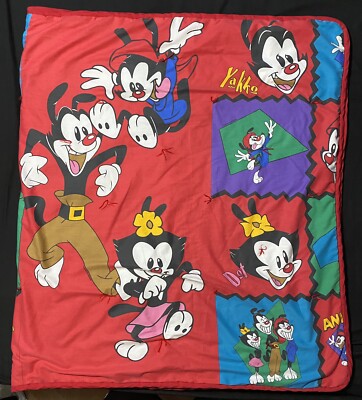 Animaniacs Blanket Handmade Twin Vintage Quilt Yakko Wakko Dot