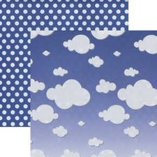 CLOUDS, MAGICAL DAY-SHIMMER, DS Scrapbook Paper - Reminisce RM020