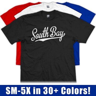 South Bay Script T-Shirt | Sports Team Football Baseball Jersey Gift Tee Shirt