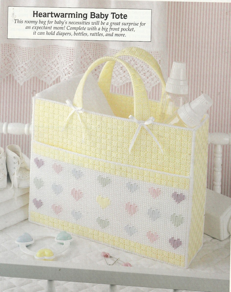 Hearts Baby Diaper Bag 13-5/8