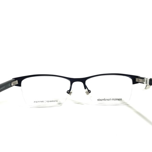 Prodesign Denmark 1398 c.9031 Eyeglasses Frames Brown Blue Rectangular 57-17-140 - Picture 7 of 10