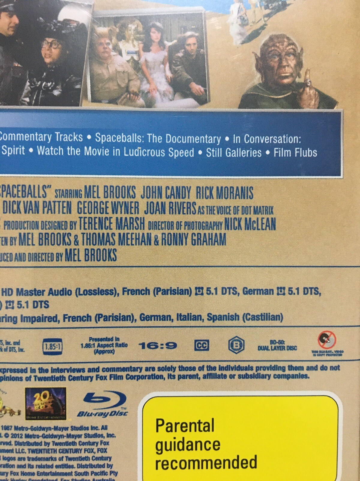Spaceballs The 25th Anniversary Edition (BluRay, 1987) REGION B