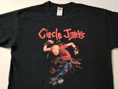 CIRCLE JERKS XL T-SHIRT PUNK HARDCORE HC NEW WAVE INDIE ROCK