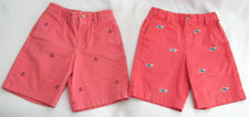 2 Pairs of Vineyard Vines Boys Shorts Size 6 Nantucket Red with Anchors  Whales