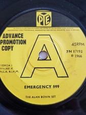 Alan Bown Set,DEMO,Emergency 999,EX+,Pye,1966,Mod,Northern Soul,freakbeat