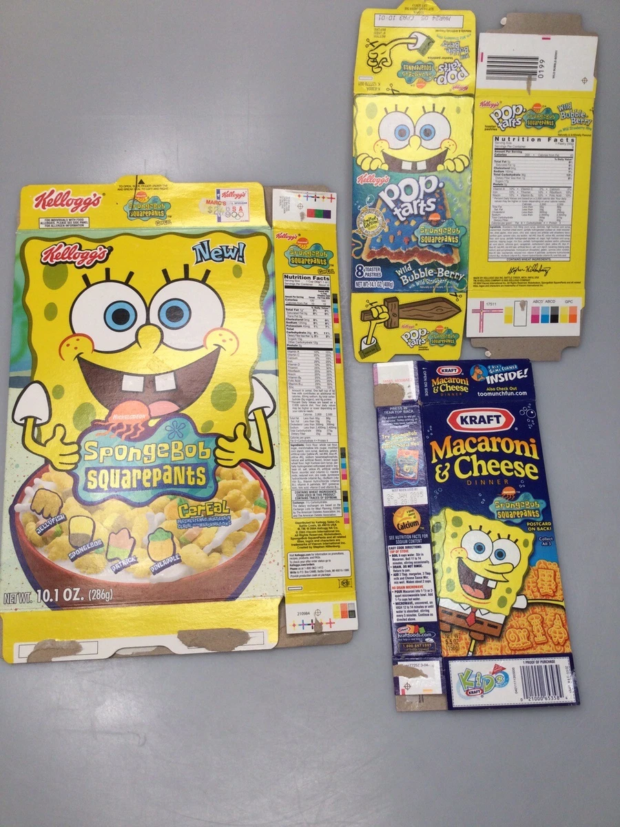 Early 2000s Lot SpongeBob SquarePants Mac Cheese Pop Tarts