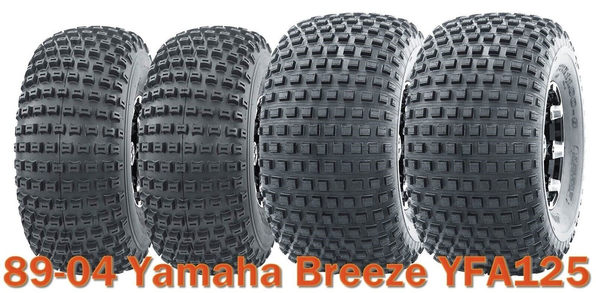 89-04 Yamaha Breeze YFA125 Full Set ATV Tires 20x7-8 & 22x11-8 4PR