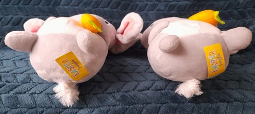 2 Card Factory Easter Snuggles bunny rabbit soft toy grey with carrot - Bild 5 von 7