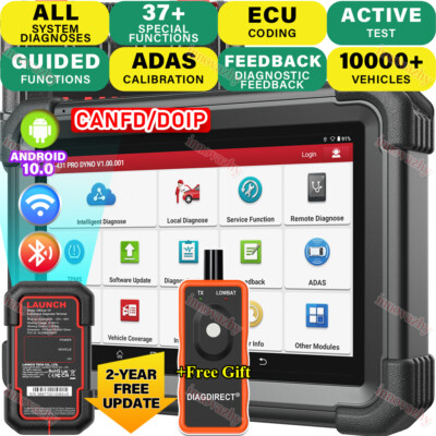 Launch X431 PRO DYNO V+ Pro3S+ Car Diagnostic Scanner Bidirectional Key Coding