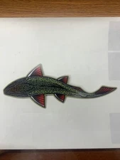 SWIMMING BROOK TROUT Decal Sticker Casey Underwood 6.5"X3"
