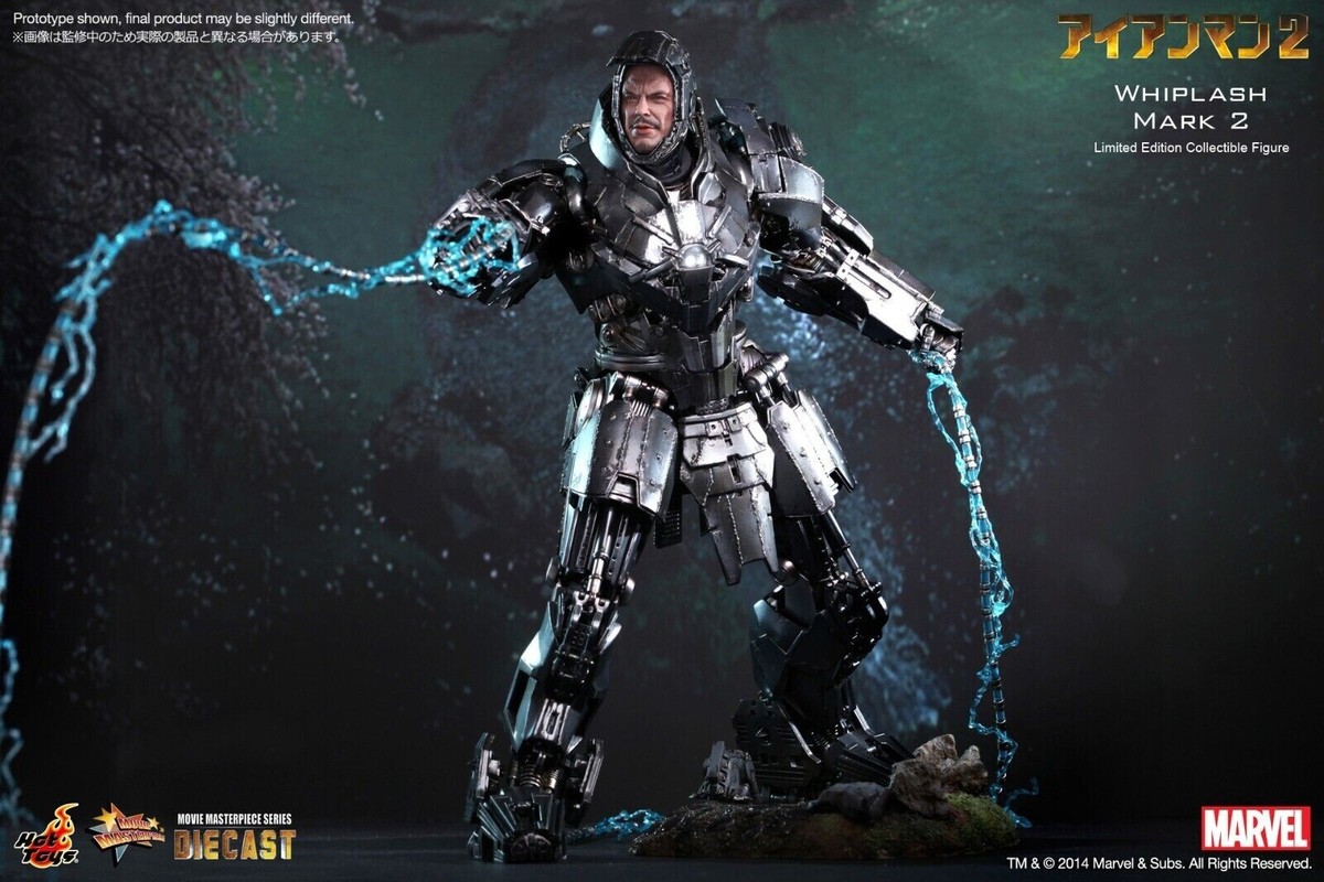 Hot Toys Masterpiece Iron Man 2 Whiplash Mark II 1/6 Diecast