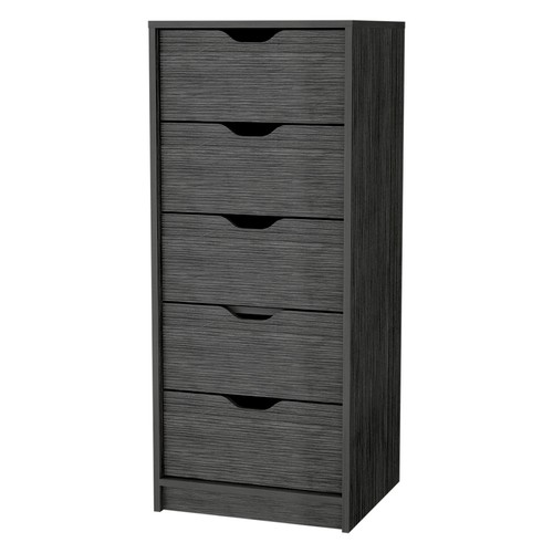 Dillon 5 Drawer Chest - Tall Narrow Dresser - Picture 2 of 7
