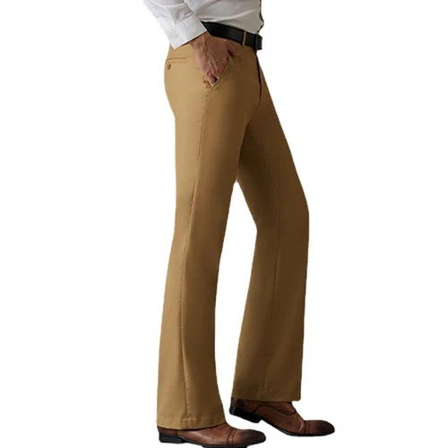 Herren Glockenboden Schlaghose schmal elegant Bootcut formelle Hose Passform Retro 60er 70er - Bild 9 von 27