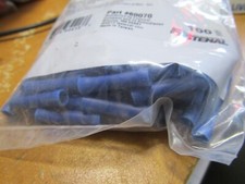 100 16-14 AWG Vinyl Insulated Butted Seam Brass Butt Splice Connector