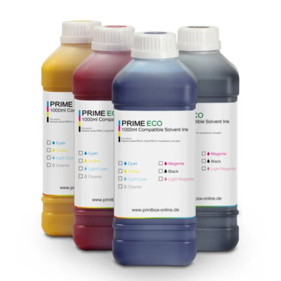 1 Liter Prime ECO Solvent Tinte für Epson  Mimaki  Mutoh  Roland 