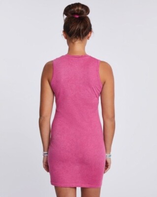 pink scrunchie dress Splendid Womens Robyn Dress Geranium