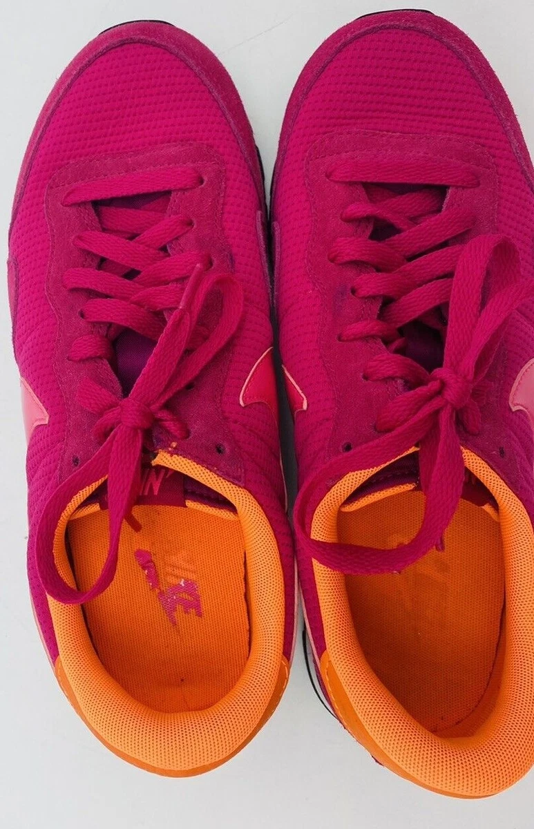 Nike Air Pegasus 83 Low Textile Trainers 407477 602 Pink Orange US Woman 9