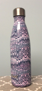 Swell 17 oz Water Bottle Marmo 2010 stainless steel hot cold swirl blue lavender