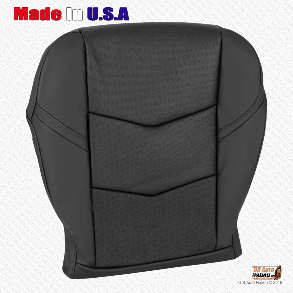 Cadillac Escalade 2015 a 2020 cubiertas inferiores de cuero negras para conductor y pasajero Foto 3 de 4