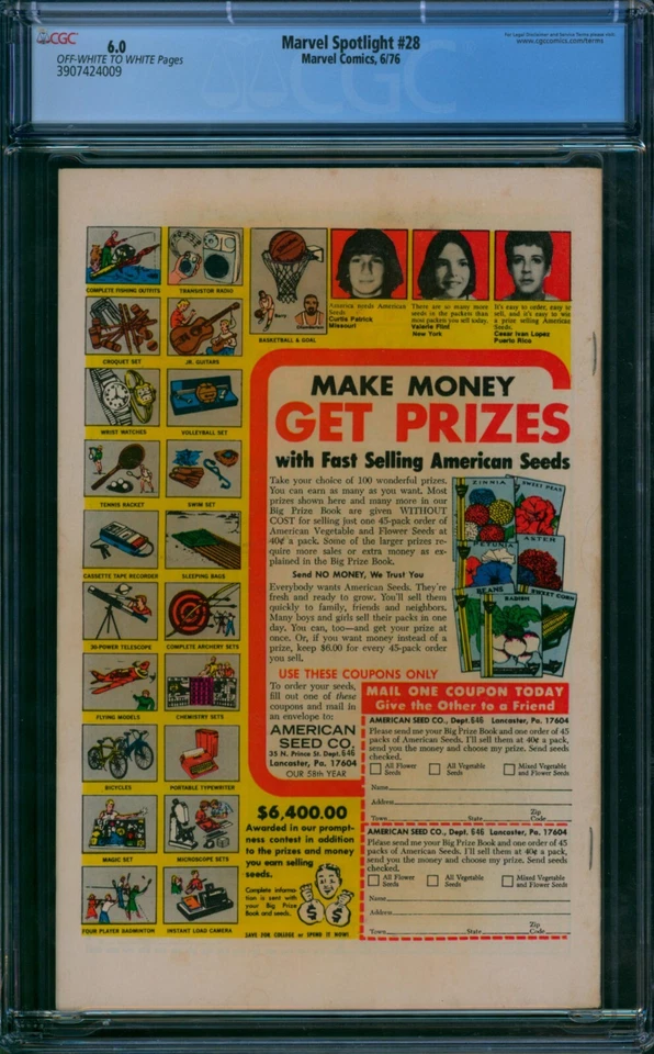 Marvel Spotlight #28 🌟 CGC 6.0 🌟 1st Solo MOON KNIGHT Comic 1976 - Image 2 of 2