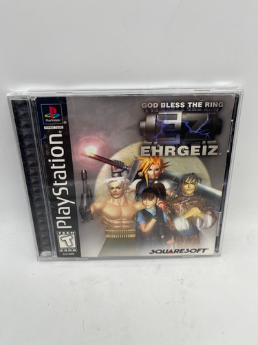 Ehrgeiz Playstation 1 PS1 Ersatz Hülle Original Art & Handbuch OHNE SPIEL DISK