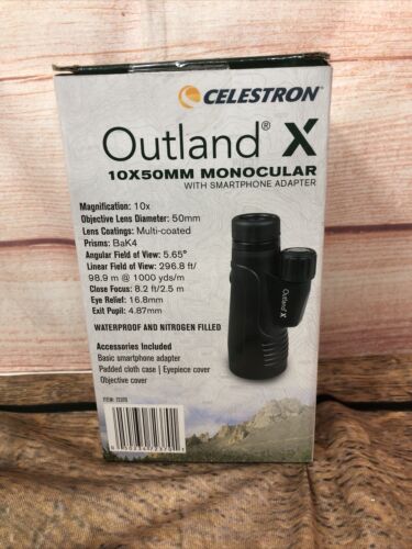 Outland X 10x50 Monocular w/ Smartphone Adapter - Picture 13 of 14
