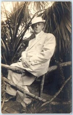 Postcard  Vintage Picture of a Man in Suit