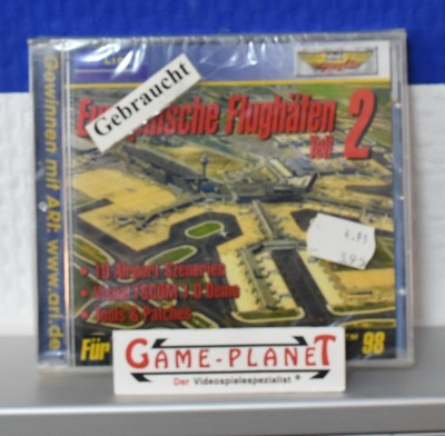 Europäische Flughäfen 2 PC 1999 Simulation ARI Data wie neu mit Folie OVP