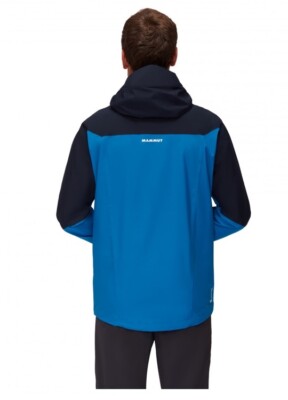 Mammut Gore Tex wenaha outdoor membrane hooded jacket size L blue