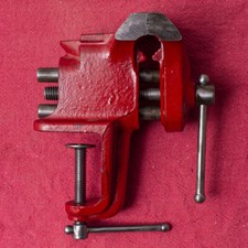 Fine vecchia morsa da banco vintage 3,5 libbre ganasce 2,5"