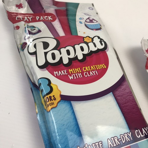 Poppit Soft n Lite Air Dry Modelling Clay X3 Packs Of Mixed Colours 9 In Total - Picture 11 of 11