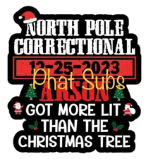 Sublimation Print Christmas Arson Ready To Press Heat Transfer