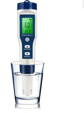 5 in 1 TDS Meter PH Tester, 0.01 High Accuracy Digital PH Meter for Water