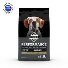 Dry Dog Food 40lb Bag Diamond Performance All Life Stages Highly Active 30 20 1.87 per pound