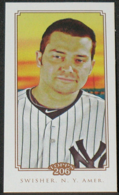 Nick Swisher 2010 Topps 206 Cycle Mini Parallel #82 (32/99) New York Yankees